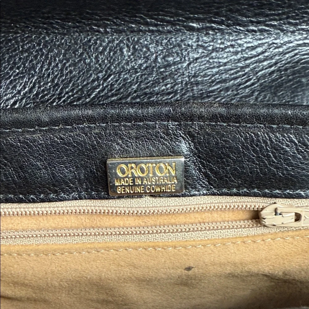 Orton Black Leather Crossbody Bag